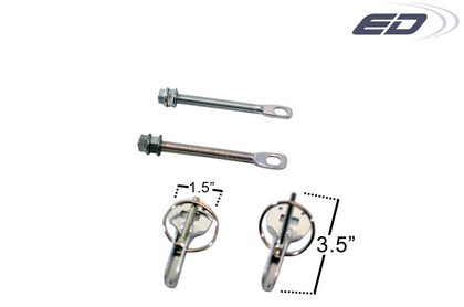 Extreme Dimensions Hood Pin Kit - Click Image to Close
